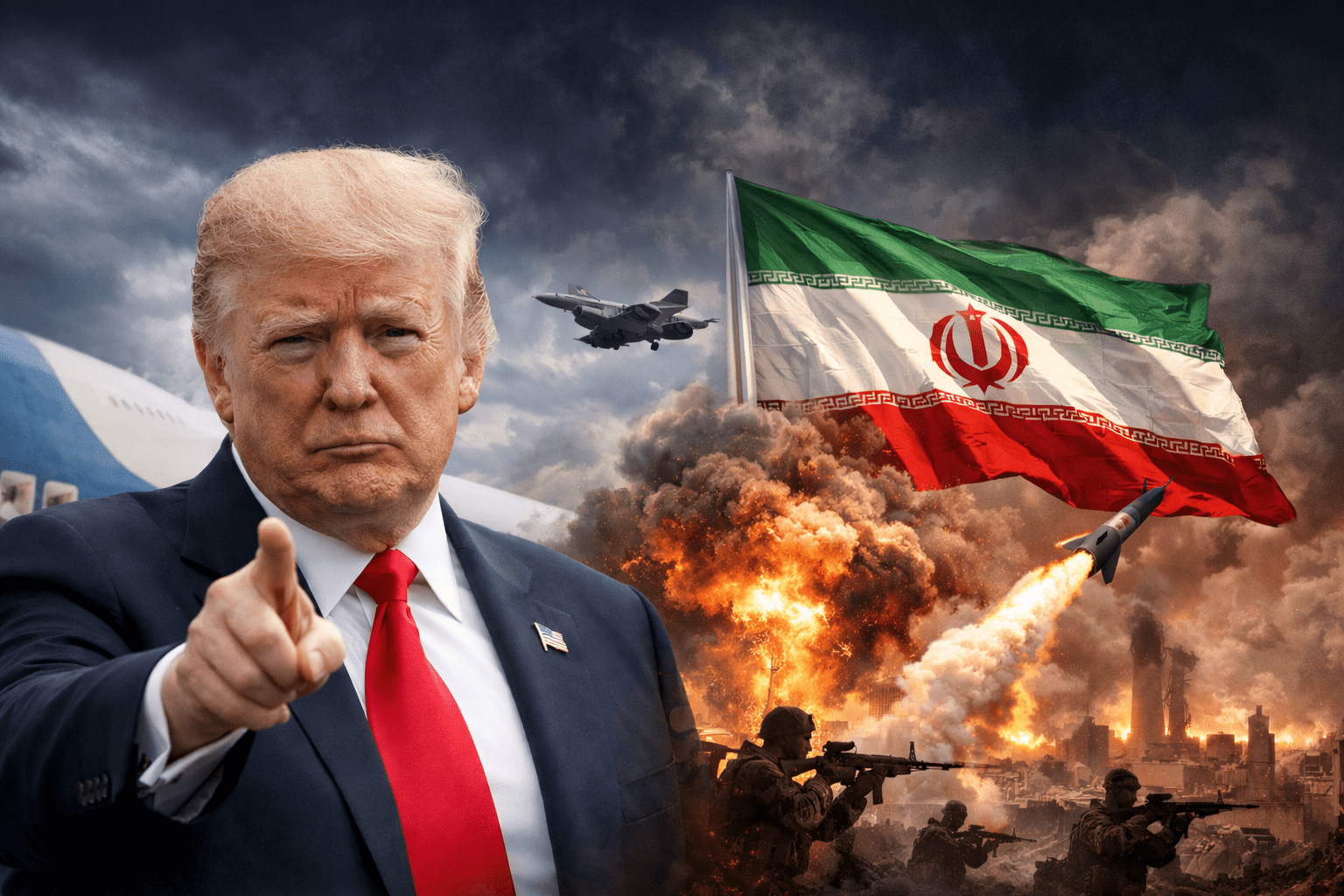 امریکا ایران کے خلاف فوجی کارروائی سمیت مختلف آپشنز پر غور کر رہا ہے صدر ٹرمپ